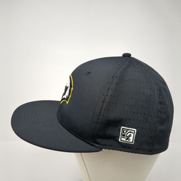 Golden Eagle Soar Fitted Hat Black Medium Embroidered 6 Panel The Game - Picture 3 of 8